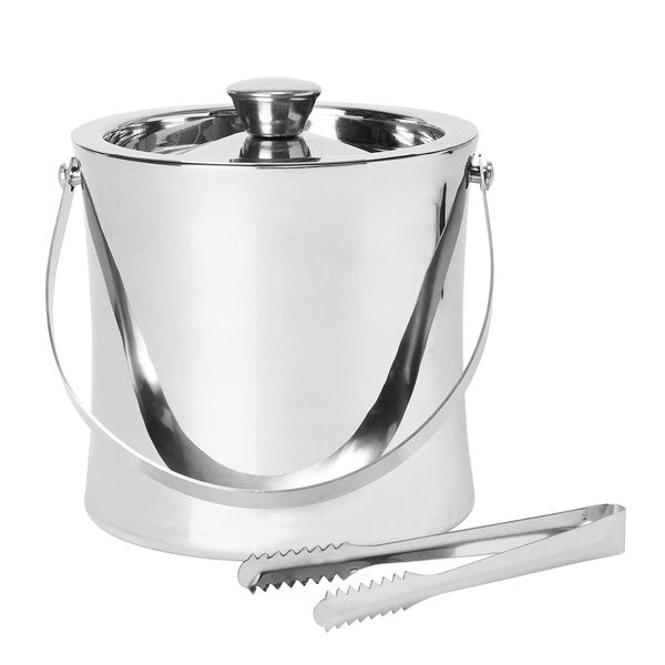 Drink Collection isbøtte med tang 15 cm stål