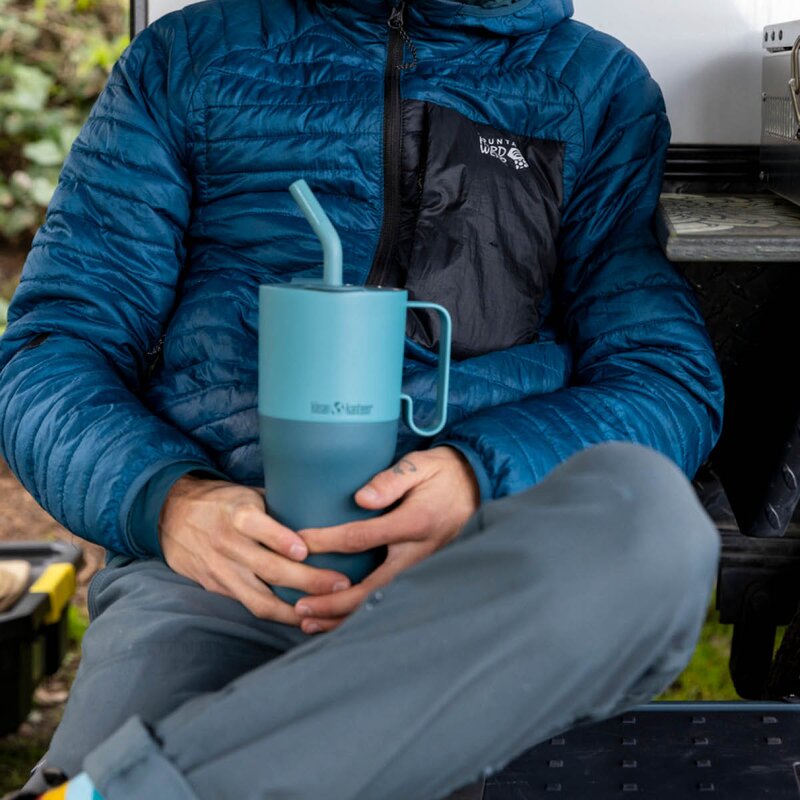 Rise Tumbler 77 cl med sugerør Brittany Blue