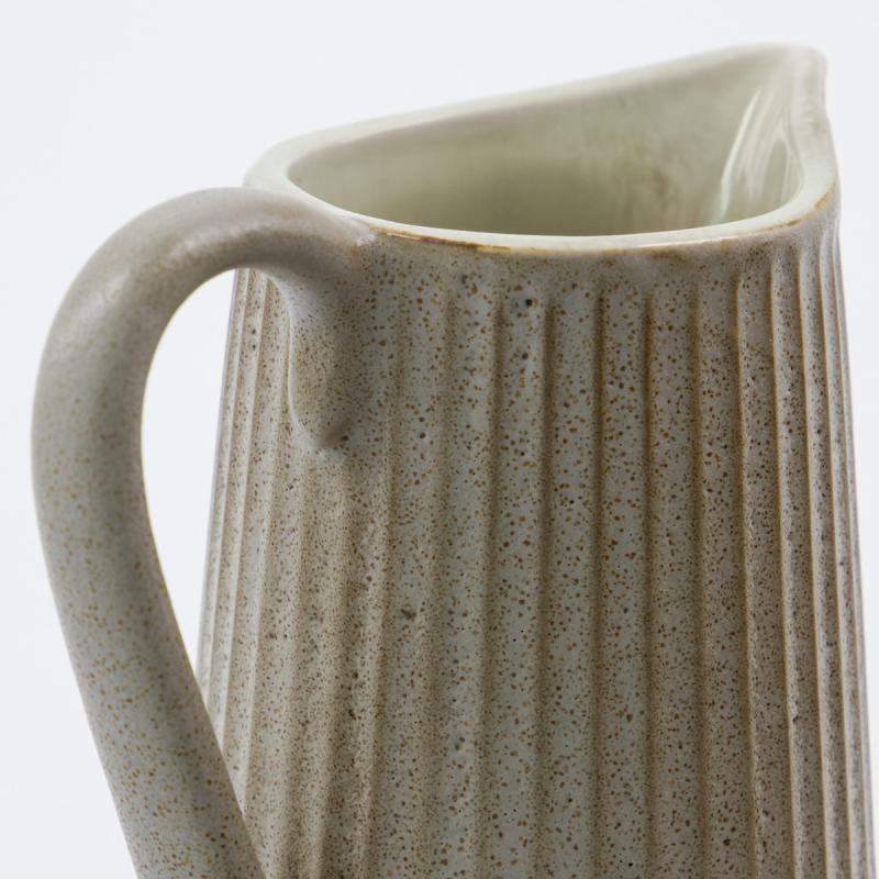 Pleat kanne 13 cm grå/brun