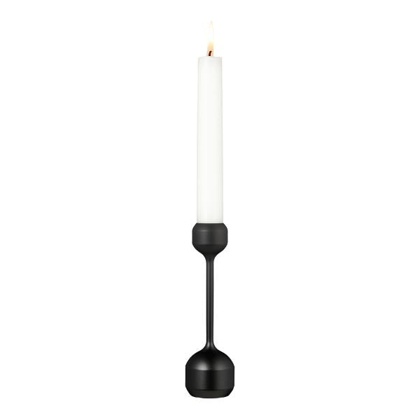 Silhouette lysestake 14,5 cm svart