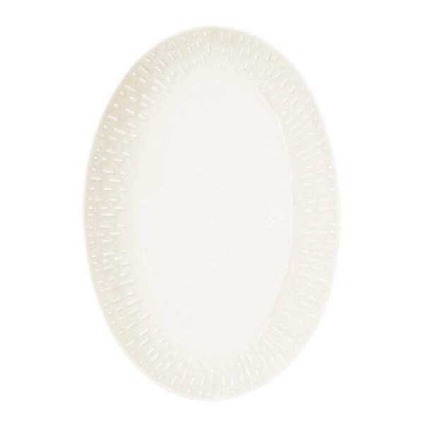 Confetti ovalt fat 36x25,5 cm vanilla
