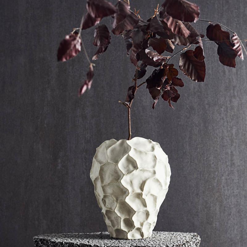 Soil vase 21,5 cm vanilje