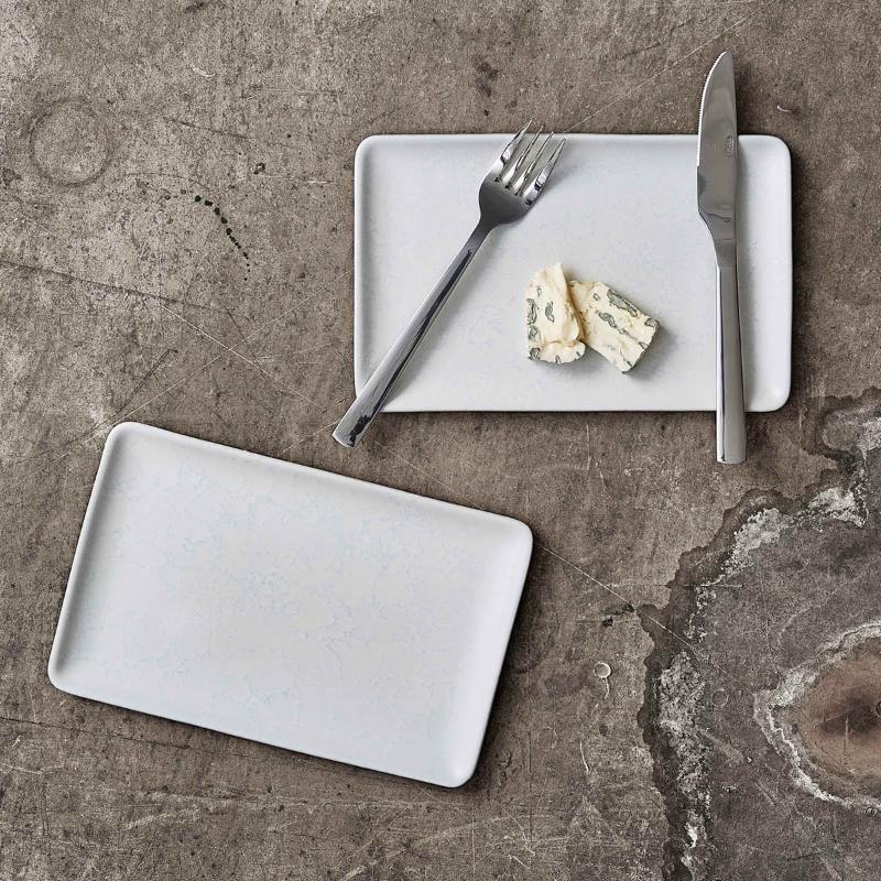 RAW Arctic White tallerken rektangulær 23,5x15 cm
