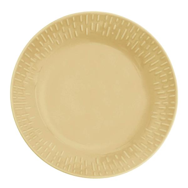 Confetti pastatallerken 23 cm mustard