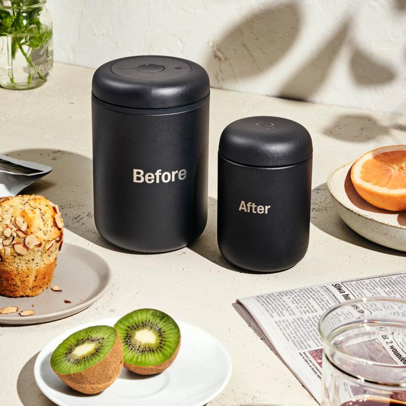 Atmos vacuum canister oppbevaringsboks 1,2 L svart