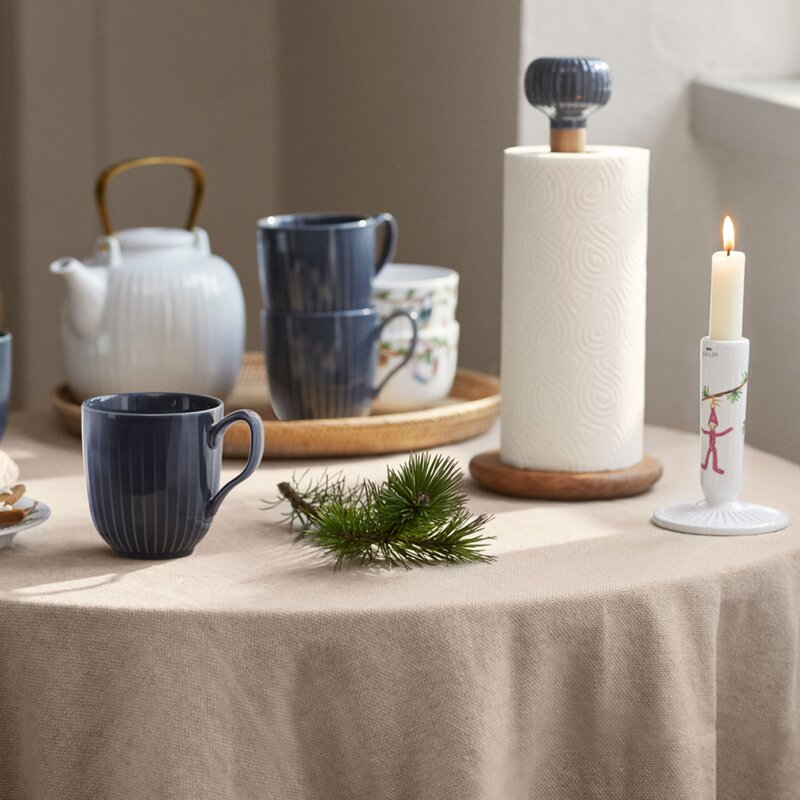 Hammershøi Christmas lysestake 12 cm hvit