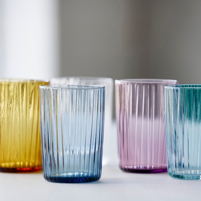 Kusintha vannglass 28 cl 4 stk blå