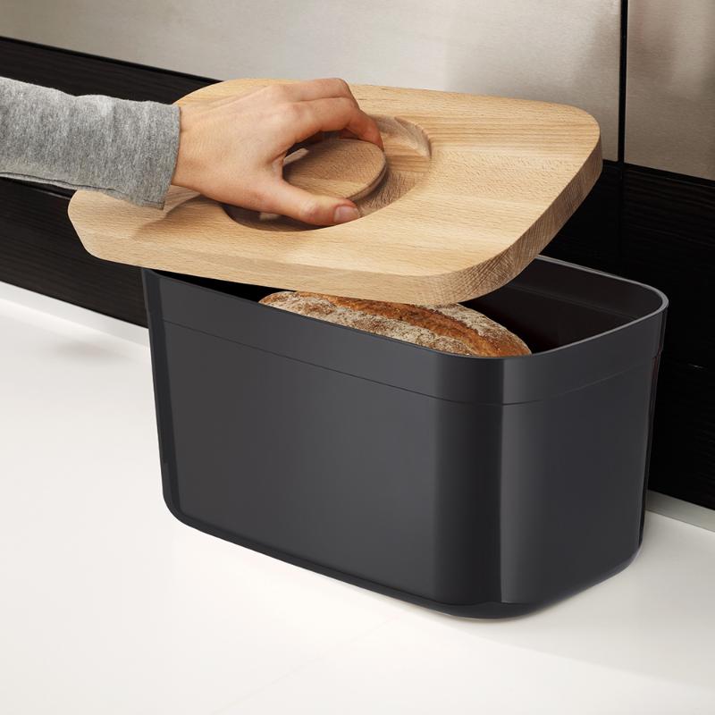 BreadBin brødboks svart