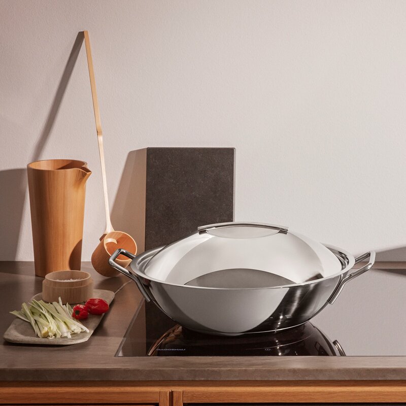 Kuppellokk 32 cm rustfritt stål