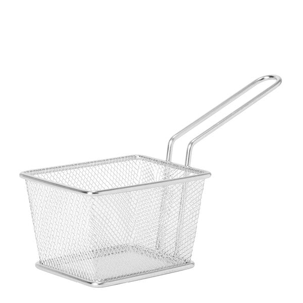 Steel Essentials pommes frites kurv 18x10 cm blank stål