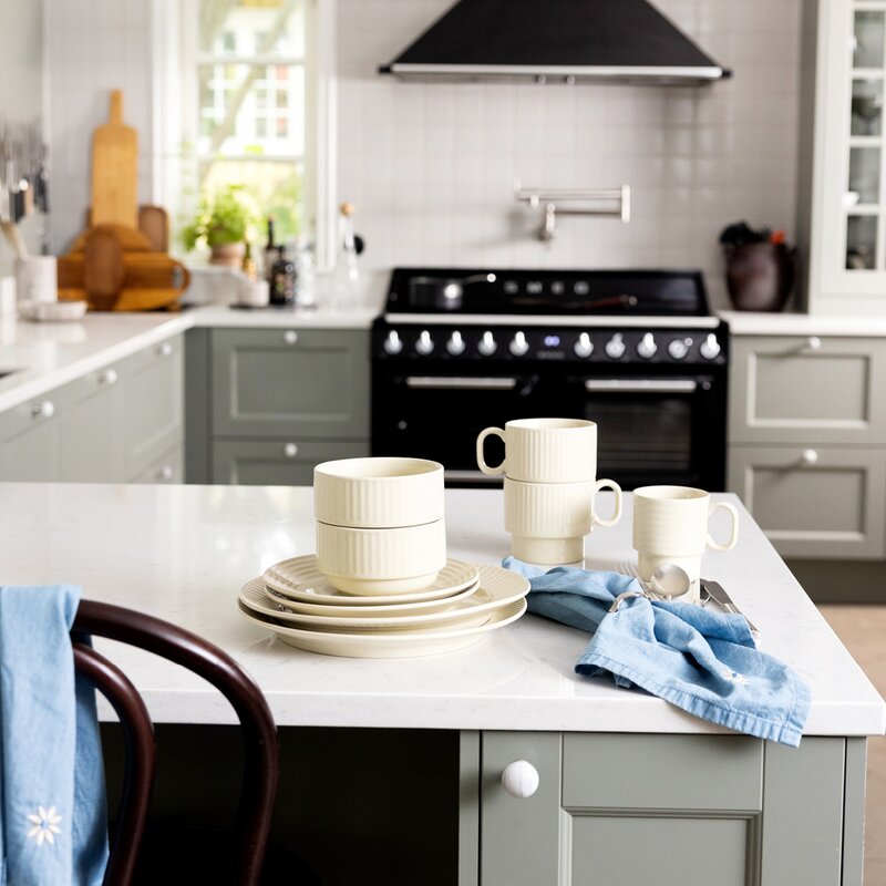 Coffee & More tallerken 20 cm beige