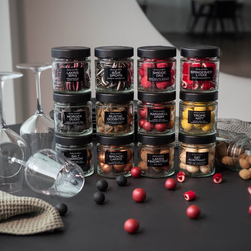 Bringebærlykke drops 130g