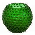 Hobnail vase 18 cm dark green