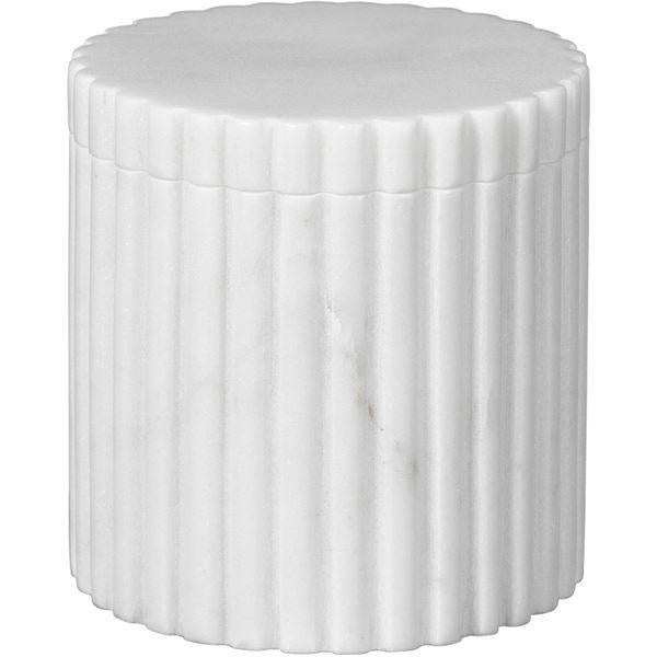 Platon oppbevkrukke 10x10 cm hvit