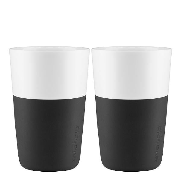 Caffé Latte krus 36 cl 2 stk svart