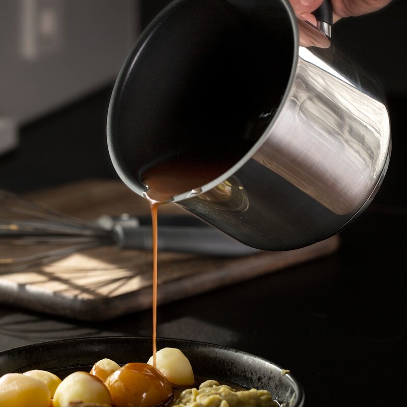 Kitchen Essentials sausekasserolle 1,8L blank