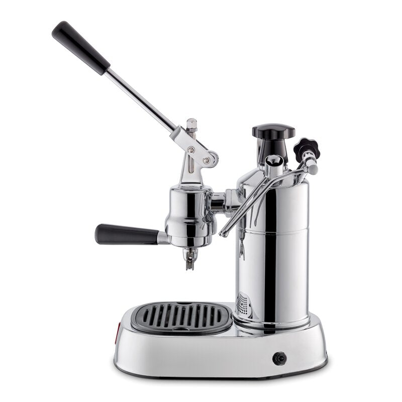 Lever manuell espressomaskin 0,8L professional lusso stål
