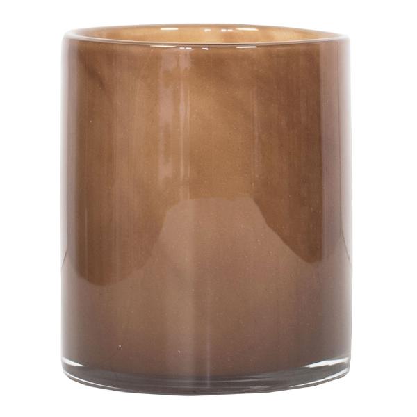 Lyric lyslykt 12x14 cm brown