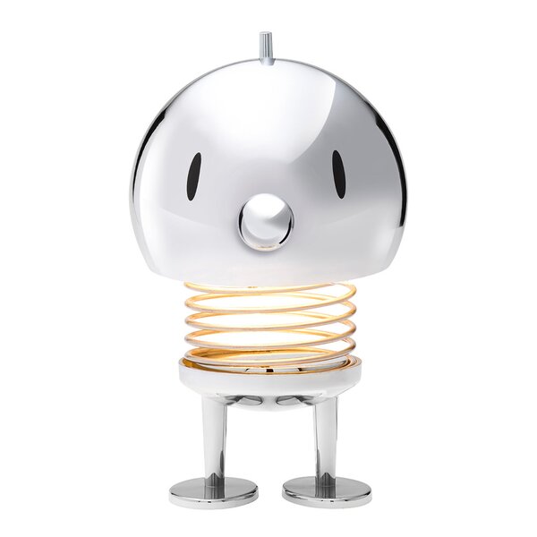LED lampe stor 15 cm chrome