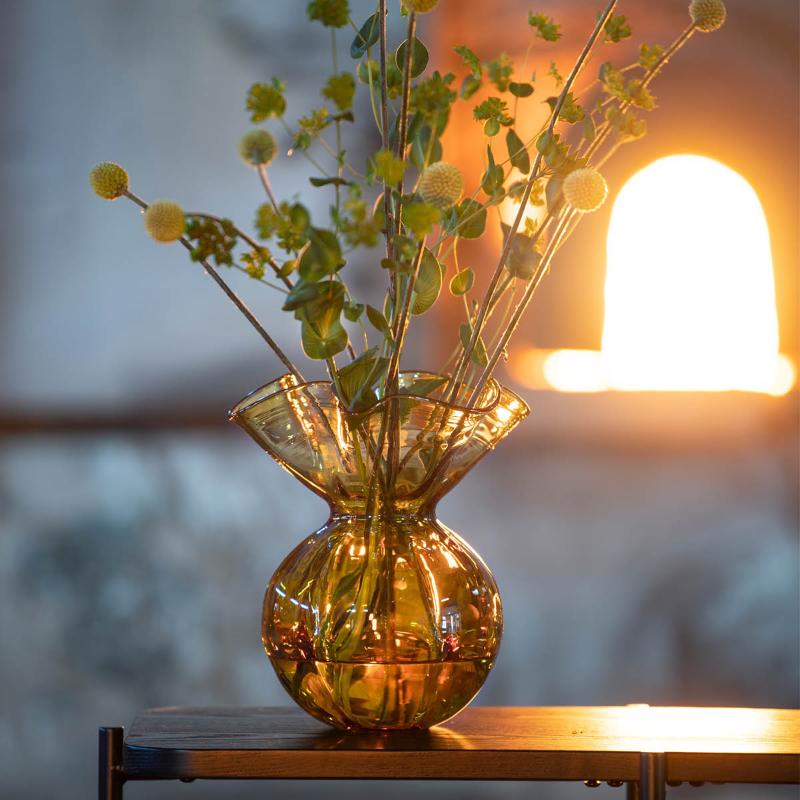 Boblen pride vase 23 cm gul