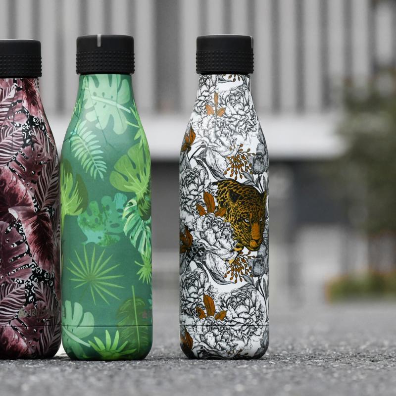 Bottle Up Design termoflaske 0,5L brun/hvit/grå
