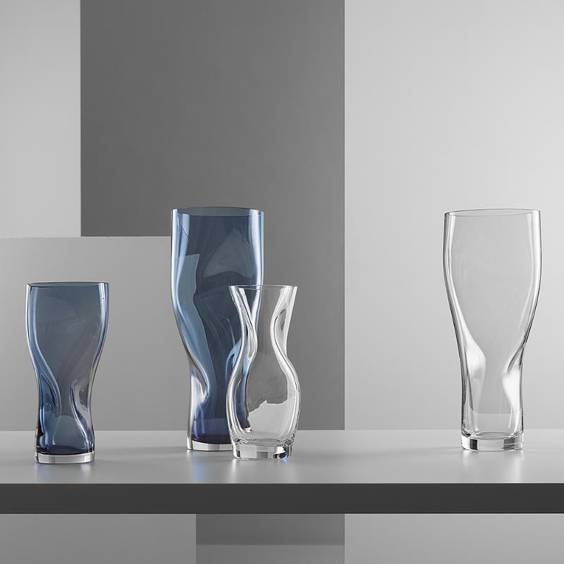 Squeeze vase 34 cm klar