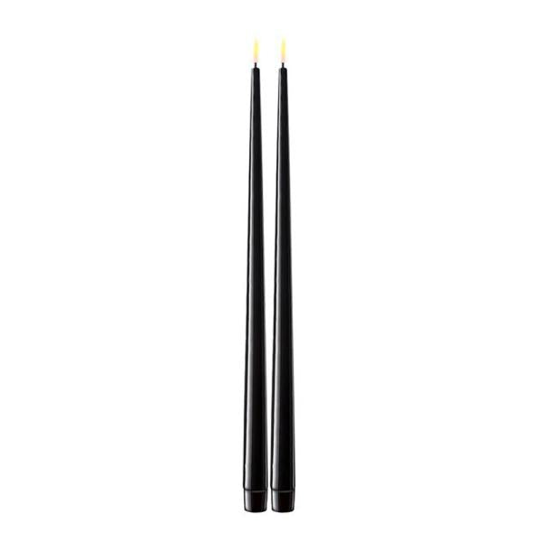LED shiny dinner 2,2x28 cm 2 stk svart