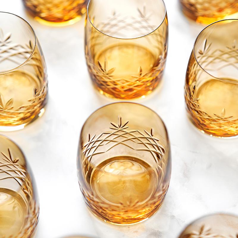Crispy Aqua vannglass 23 cl 2 stk citrine