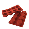 Silikonform sylinder 8 stk 6x3,5 cm