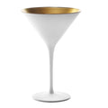 Elements martiniglass 24 cl hvit/gull