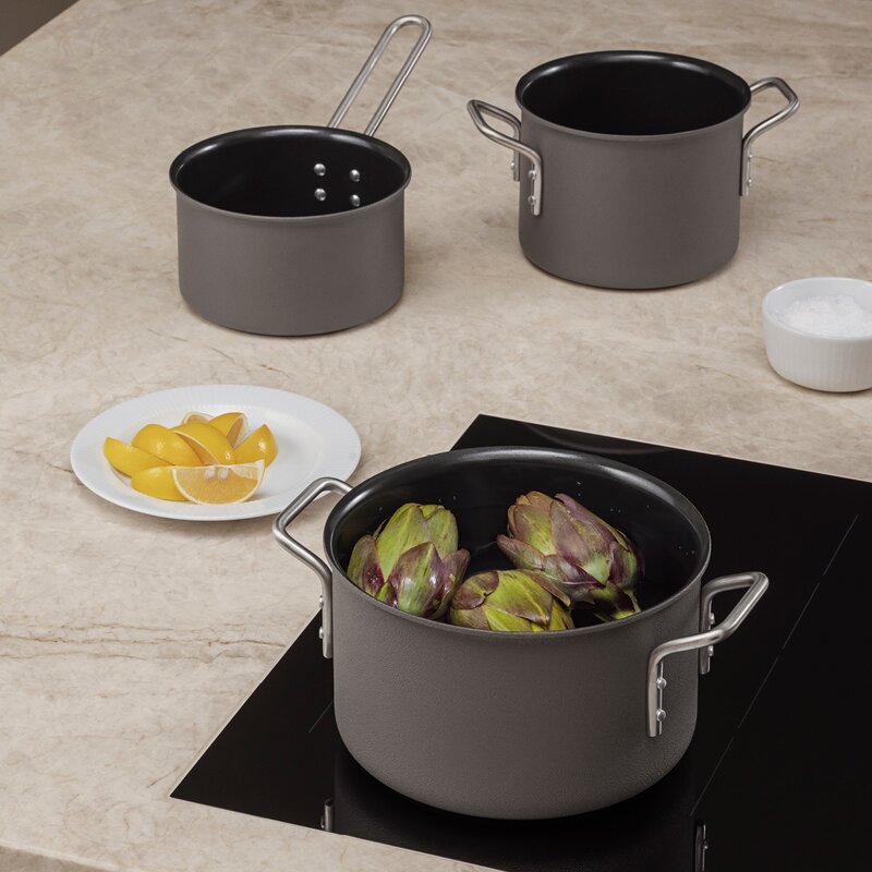 Grey Line grytesett 3 stk 1,8/2,5/3,8L keramisk Slip-Let