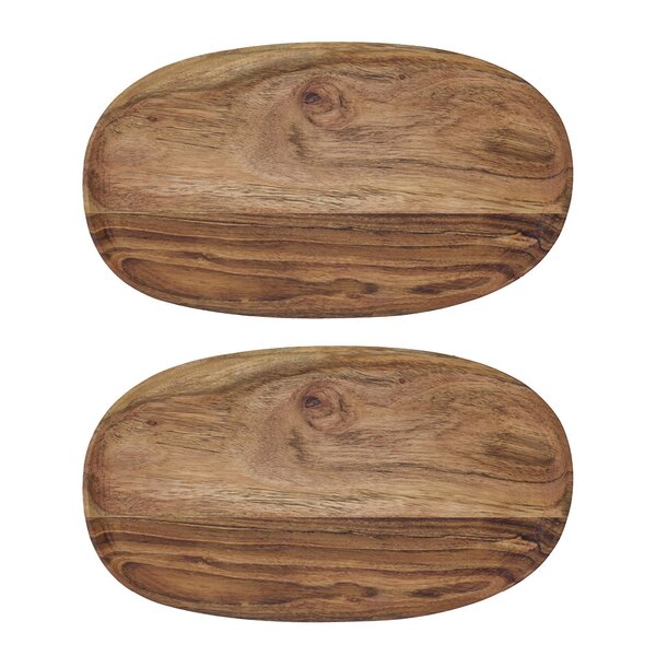 Wood brett 33x19 cm 2 stk akasie