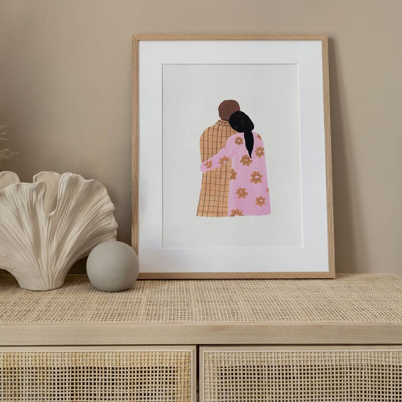The Poster Club x Laura Page poster 30x40 cm couple