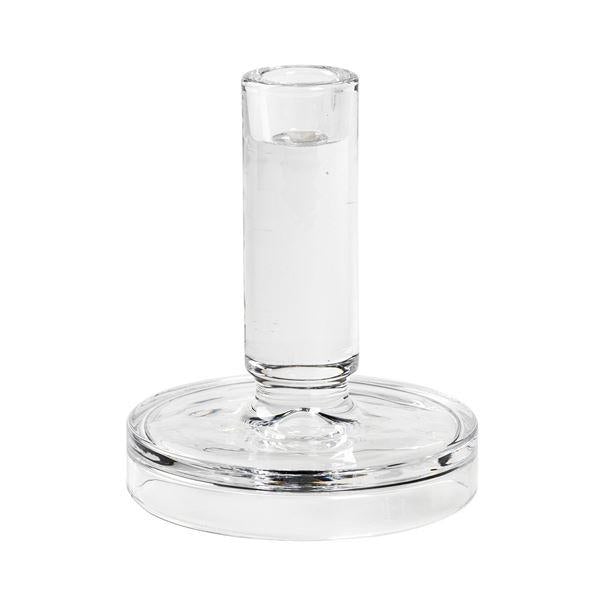 Petra lysestake 14 cm klart glass