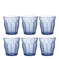 Picardie vannglass 25 cl 6 stk marin blå
