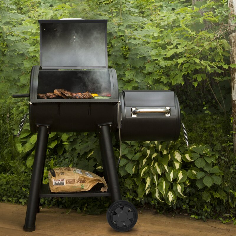 Offset Smoker 400 kullgrill svart