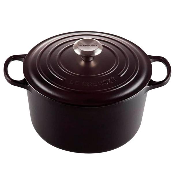 Rund støpejernsgryte 5L/24 cm matte black