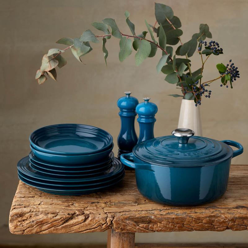 Signature støpejernsgryte rund 24 cm 4,2L deep teal