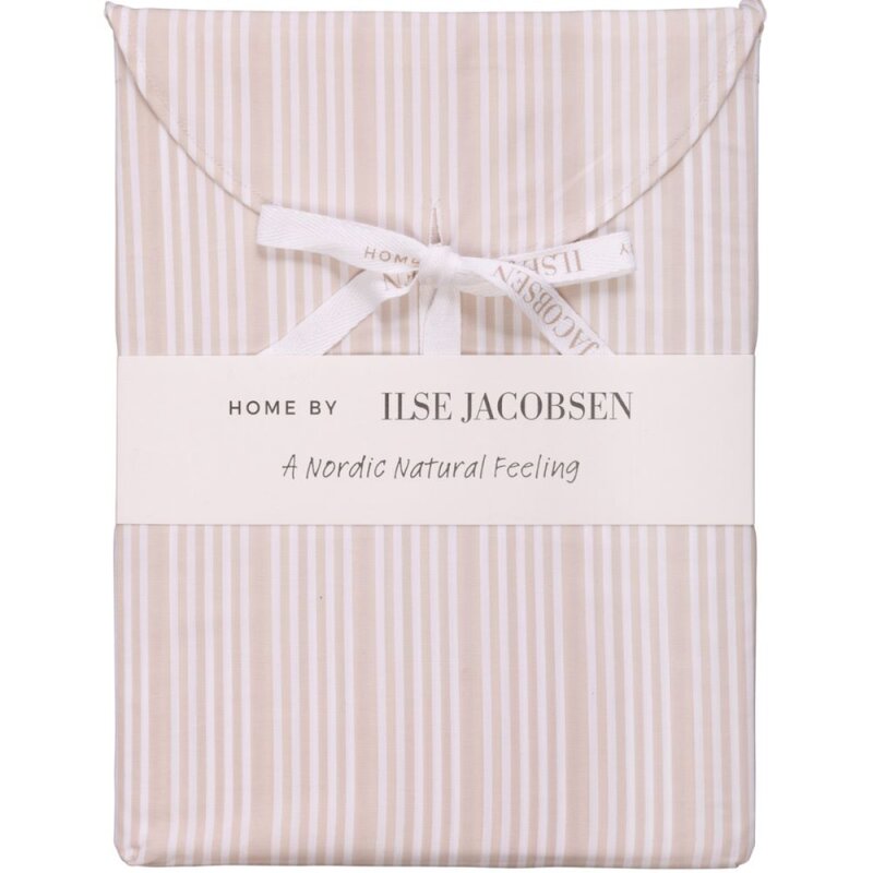 Bedding Collection dynetrekk 140x200+63x60 cm sand beige stripes