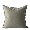 Putetrekk lin 50x50 cm olive