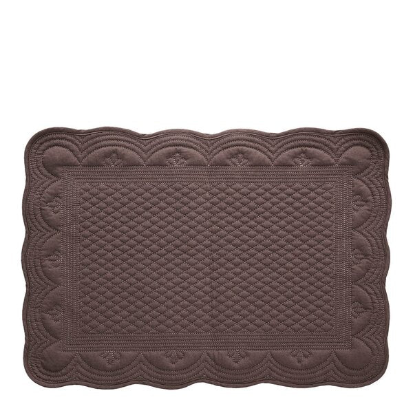 Estrid bordbrikke 50x35 cm brun