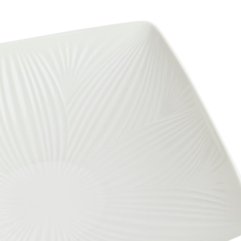 White Folia skulpturell skål 26 cm