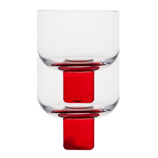 Victoria glass 35 cl 2 stk rød