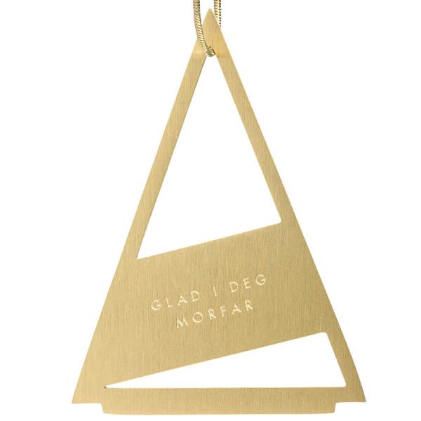 Juletrepynt Morfar 0,73x5,3 cm 14K gull