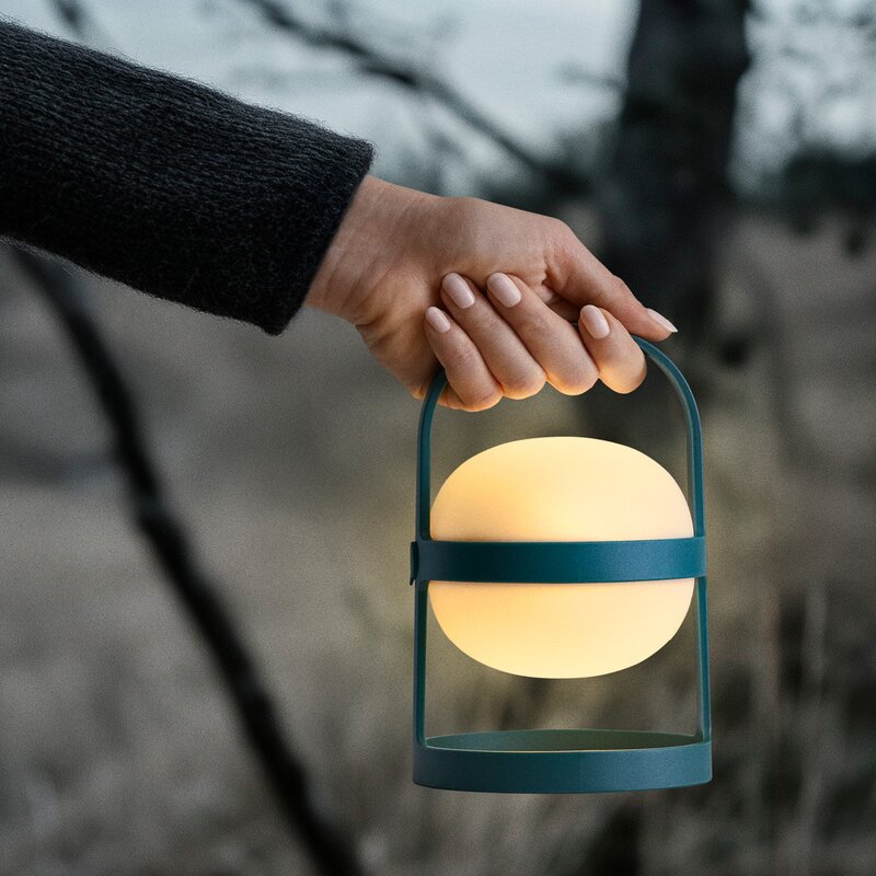Soft spot solar circular lampe 18,5 cm forest green