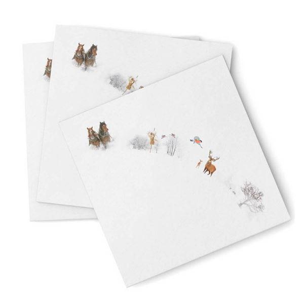 Julemorgen Story juleserviett 33x33 cm