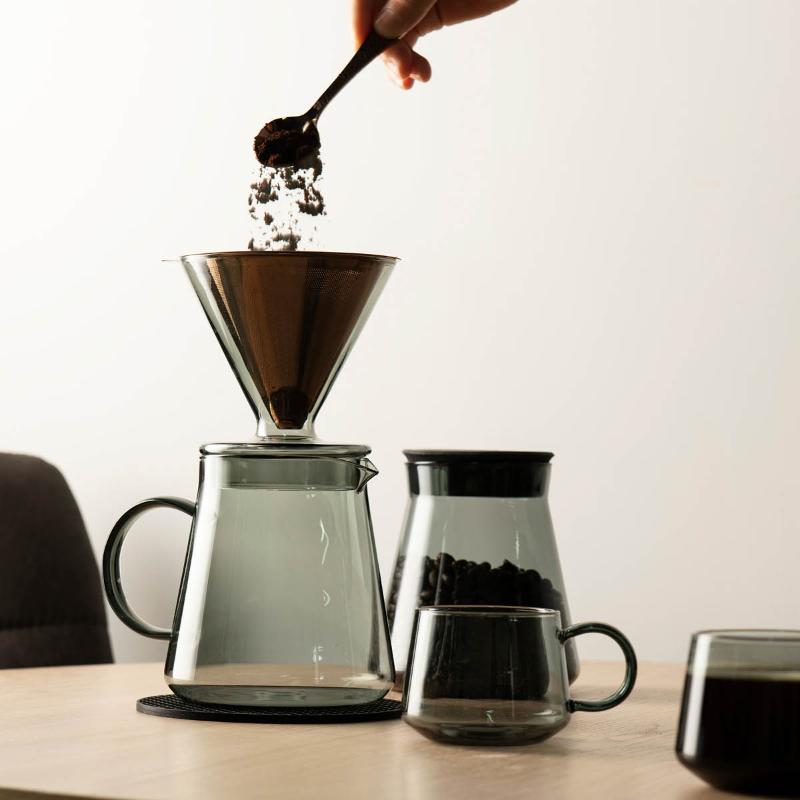 Lundi kaffebrygger 0,7L smoke