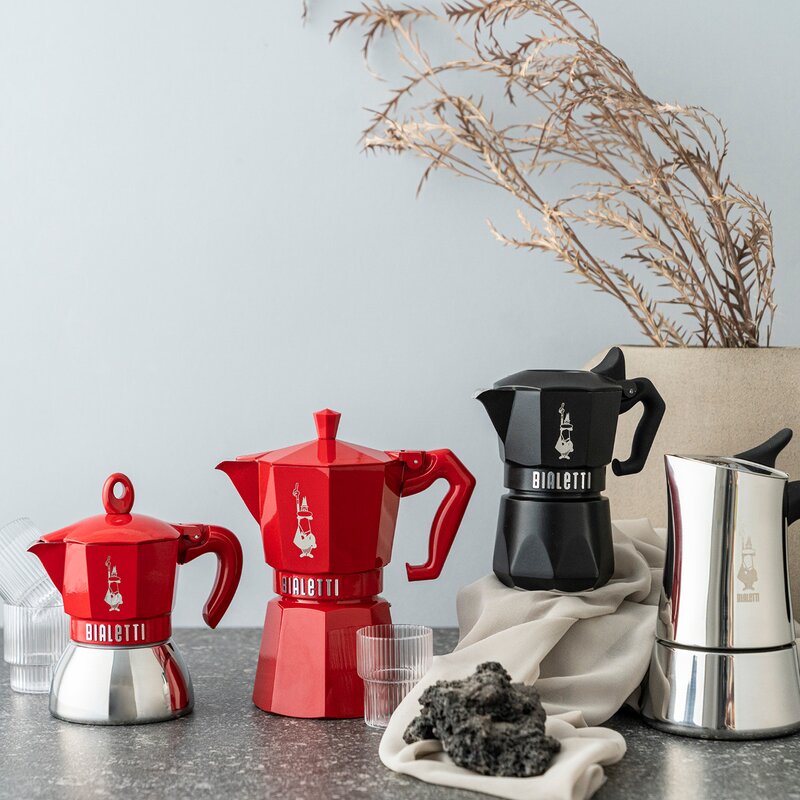 Brikka Exclusive espressokanne 2- kopper 10 cl svart