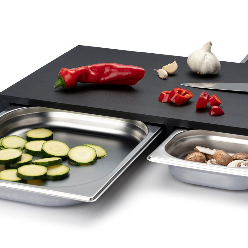 Duracore skjærebrett med 2 stk skuffer 49,5x32,5 cm