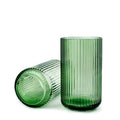 Vase h25 cm grønn glass